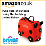 Trunki Ride-on Suitcase Harley The Ladybug Limited Edition